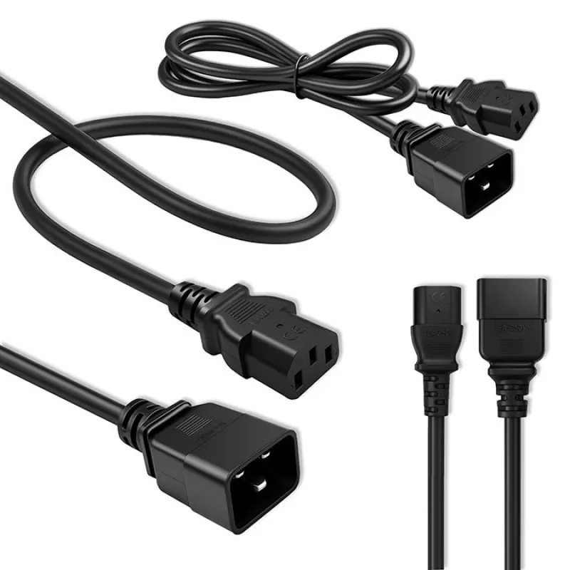 Maitinimo laidas Qoltec 53991 Juodas 1,2 m C20 C13 jungtis