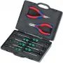 Kombinuotos replės elektronikai Knipex, raudonos