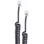 shiverpeaks ®-BASIC-S telefono raktelio spiralinis laidas 2x 4P4C, baltas, 4,0 m (BS70134)