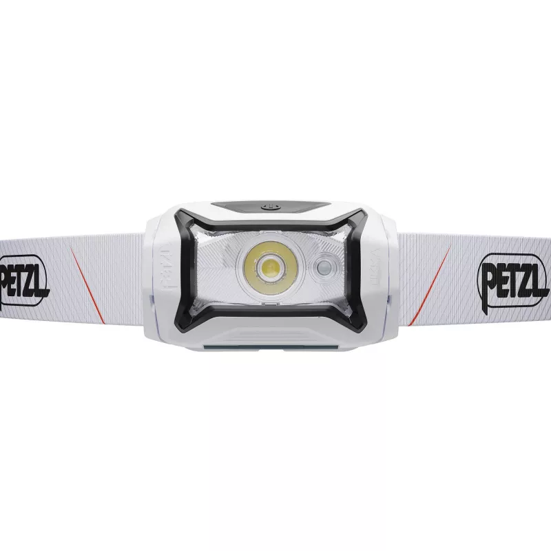 Priekinė lemputė Petzl TIKKA CORE 450 lm balta – Įkraunamas priekinis žibintas, kompaktiškas apšvietimas be rankų