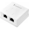 Renkforce tinklo adapteris, paviršinis, CAT 6, 2 prievadai, baltas (RF-4540914)