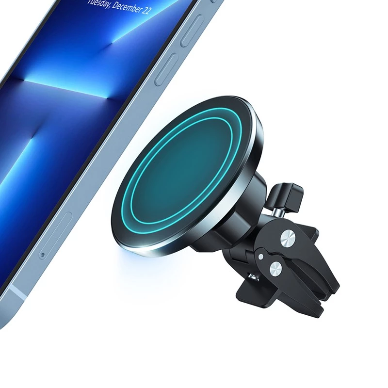 Magnetinis laikiklis automobiliui Crong CRG-CH6-BLK, MagSafe, iPhone 12 ir naujesniems