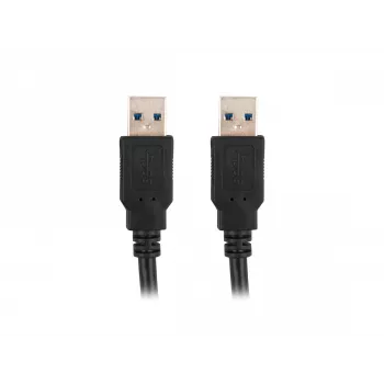 USB-A kabelis M/M 3.0 0,5m Juodas