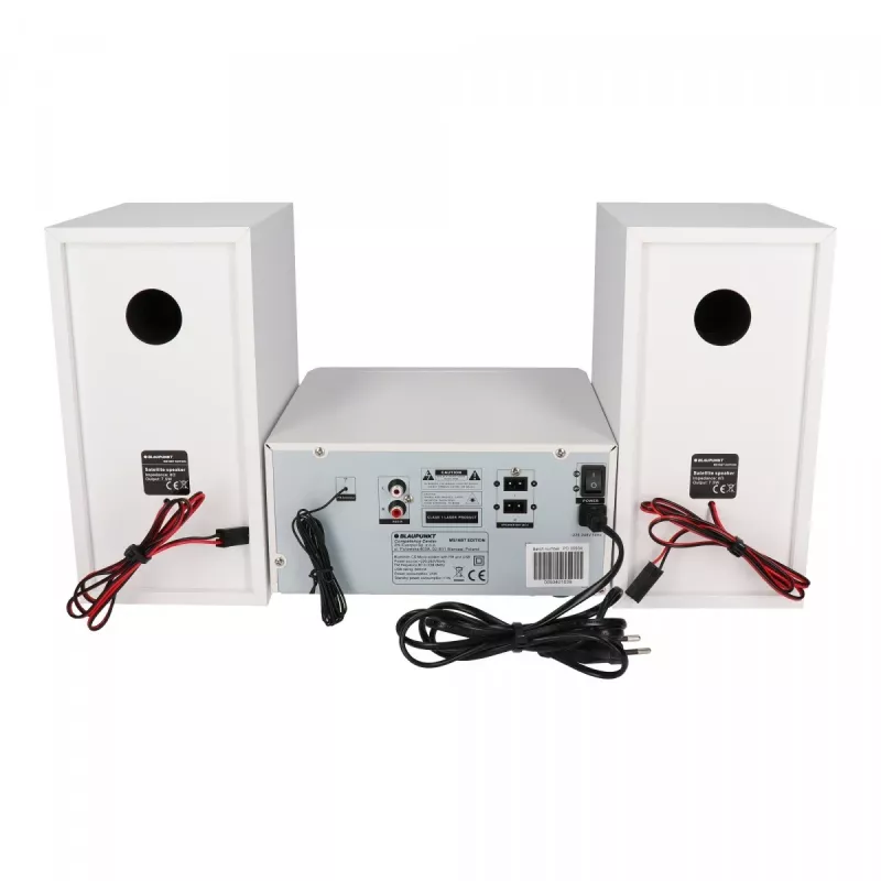 Mikro garso sistema BLAUPUNKT MS16BT 15 W, CD/USB/MP3, Bluetooth, FM RDS, balta