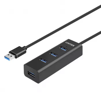 UNITEK Y-3089V01 USB 3.2 Gen 1 (3.1 Gen 1) Type-A 5000 Mbit/s juodas išplėtimo stotelė