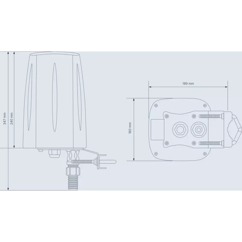 Kryptinė antena Teltonika PR1ICC60 28 dBi 0,617–4,2 GHz