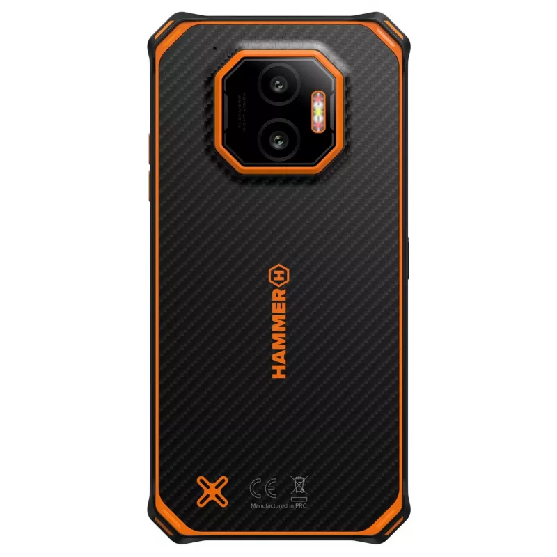 Išmanusis telefonas HAMMER Energy X2 – Android 15, MediaTek Helio G81, 6,1 colio 1560×720 IPS, 6 GB RAM, 128 GB, Dual SIM, 4G, 50 MP, 5000 mAh, IP68