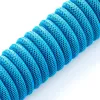 CableMod Classic spiralinis kabelis klaviatūrai CM-CKCA-CK-KK150KK-R, USB-C – USB-A, 150 cm, juodas (Midnight Black)