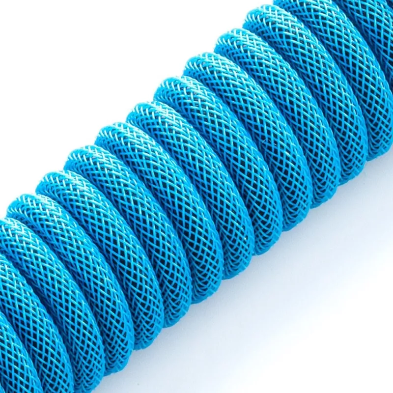 CableMod Classic spiralinis kabelis klaviatūrai CM-CKCA-CK-KK150KK-R, USB-C – USB-A, 150 cm, juodas (Midnight Black)