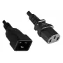 MicroConnect PE030605 maitinimo laidas juodas 0,5 m C13 kištukas C20 kištukas