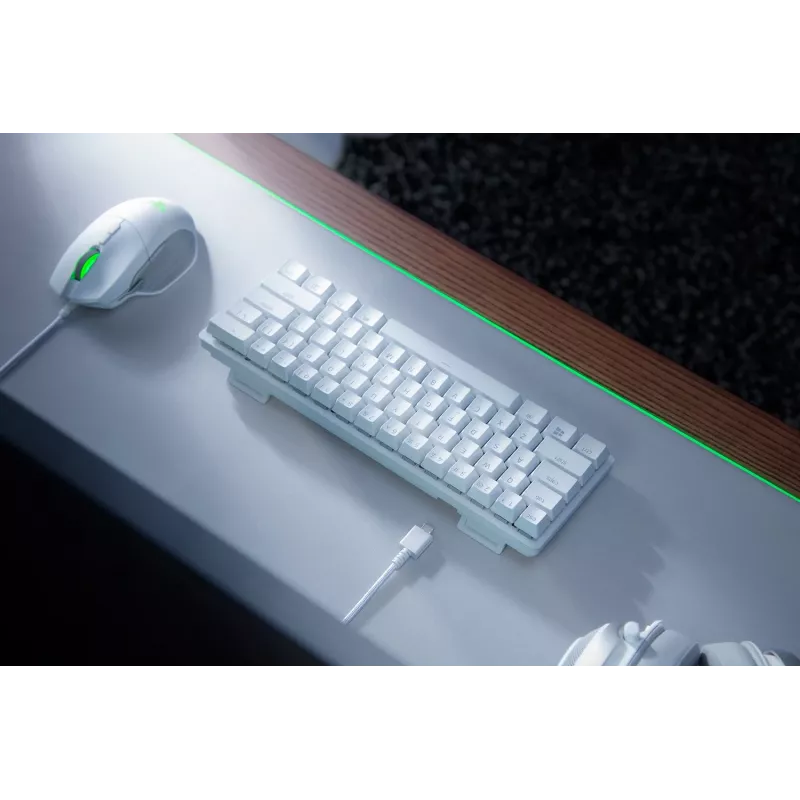 RAZER Huntsman Mini Mercury Edition klaviatūra su Purple Switch (JAV išdėstymas)