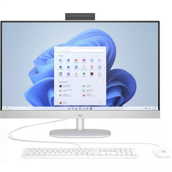HP 27-cr0007ng - Viskas viename - Ryzen 5 7520U / 2,8 GHz - 16 GB RAM - 512 GB SSD NVMe - Radeon Graphics - 1GbE, Bluetooth 5,3, Wi-Fi 6
