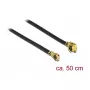 Koaksialinis kabelis DeLOCK 89651 0,5 m MHF I-PEX – MHF IV HSC MXHP32