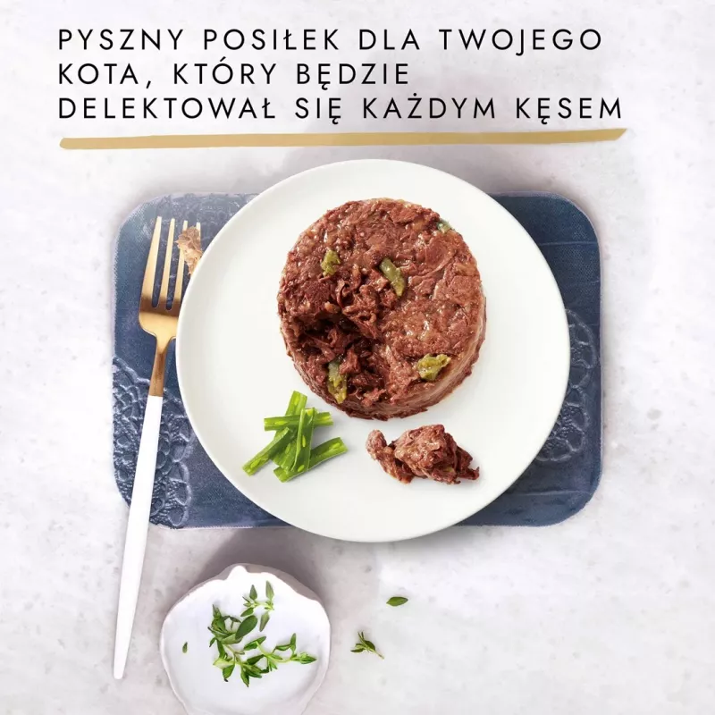 GOURMET GOLD - Sotus pyragas su ėriena ir žaliomis pupelėmis 85g