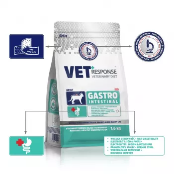 VET RESPONSE Gastrointestinal – sausas kačių ėdalas – 1,6 kg