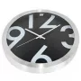 NXT laikrodis 13803 Dideli skaičiai, Ø35 cm, sieninis, juodas
