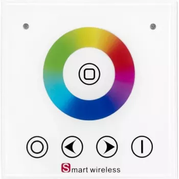 EUROLITE 50531118 RGB RF belaidis valdiklis LED juostų plokštėms, sieninis nuotolinio valdymo pultas