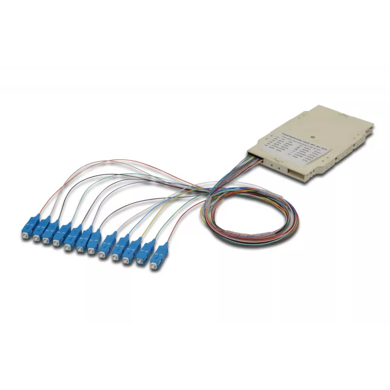 Splaiso kasetė Digitus A-96522-02-UPC-4 su 12 pigtailų SC OM4