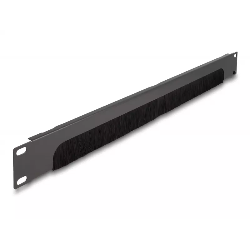 Šepečių panelė DeLOCK 66750 Pilka Metalinė Nailonas 19 colių