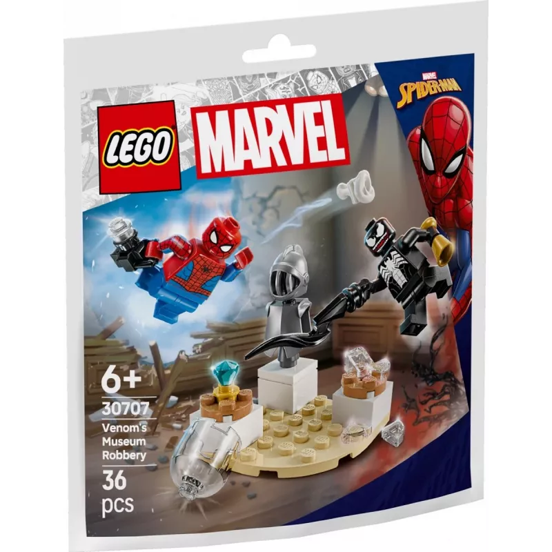LEGO Venom'o muziejaus apiplėšimas polietileninis maišelis 30707 — Marvel Super Heroes, mažas kolekcinis žaidimų rinkinys