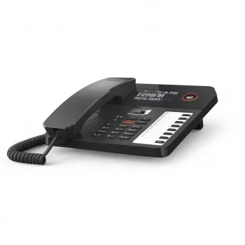DECT telefono laidinis ragelis Gigaset DESK 800A, 200 kontaktų telefonų knyga, juoda