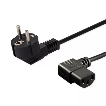 Maitinimo laidas SAVIO CL-115 IEC C13 iki kištuko, 1,2 m, juodas