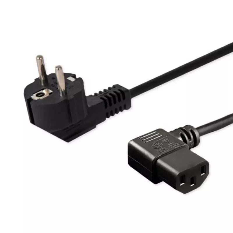 Maitinimo laidas SAVIO CL-115 IEC C13 iki kištuko, 1,2 m, juodas