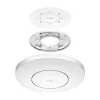 Belaidis prieigos taškas Cudy AP11000 — triju dažnių juostų Wi‑Fi 6 (2,4/5/6 GHz), 5760 Mbps, MU‑MIMO, montavimui ant lubų/sienos