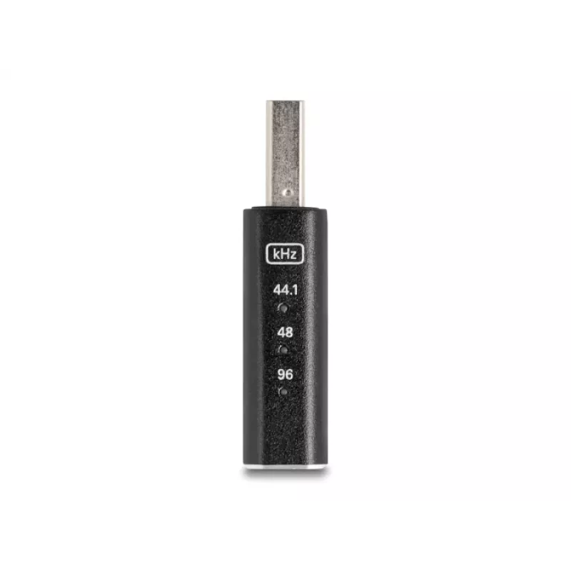 DeLOCK lyties keitiklis USB 2.0 Type-A į 3.5 mm 4 kontaktų juodas 68001
