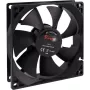 Inter-Tech F-92-S 88885180 korpuso ventiliatorius, 92 x 92 x 25 mm, 1500 aps./min, 24 dB, juodas
