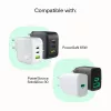 Laidas USB-C-USB-C PowerStream 100W pintas 1,2m baltas