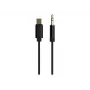 CableXpert USB-C į 3,5 mm lizdo adapterio laidas 1,5 m M/M (juodas)