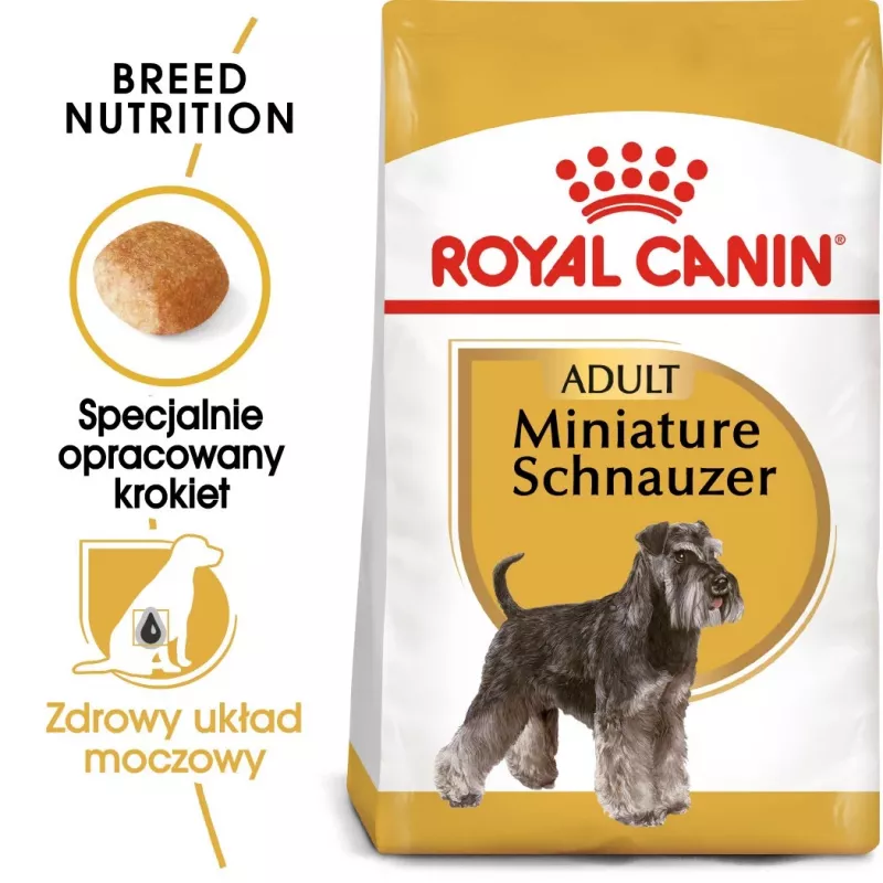 Sausas šunų ėdalas Royal Canin Miniature Schnauzer Adult, paukštiena, 3 kg, mažoms veislėms