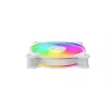 Cooler Master MasterFan MF120 Halo2 White Edition MFL-B2DW-21NP2-R2 120 mm ARGB korpuso ventiliatorius, 27 dB, 51,88 CFM, baltas