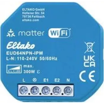 Belaidis reguliatorius Eltako EUD64NPN-IPM 300W 230V LED ir kaitrinėms lempoms