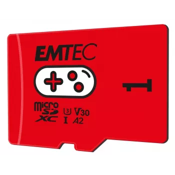 „Emtec“ 1TB microSDXC atminties kortelė UHS-I U3 V30 A2 Gaming Rouge (ECMSDM1TXCU3G)