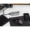 DeLOCK USB 3.2 Gen 2 šakotuvas, 4× USB-A duomenų prievadai + 1 greito įkrovimo prievadas, 10 Gbps, metalinis korpusas