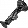 RAM Mounts Twist-Lock žemo profilio siurbtuko laikiklis su dvigubu rutuliniu jungtimi, juodas RAP-B-166-2U