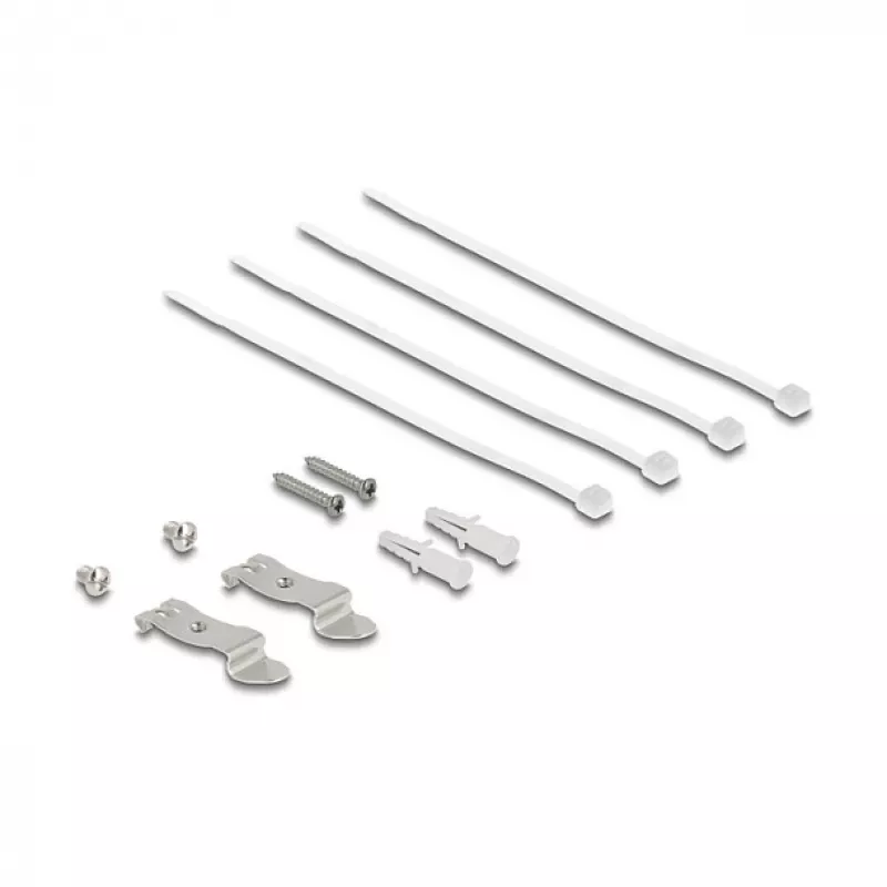 Patais skydelis DELOCK Mini Desktop RJ45 4 prievadų Cat.6A ekranuotas juodas metalas 90×22×93 mm