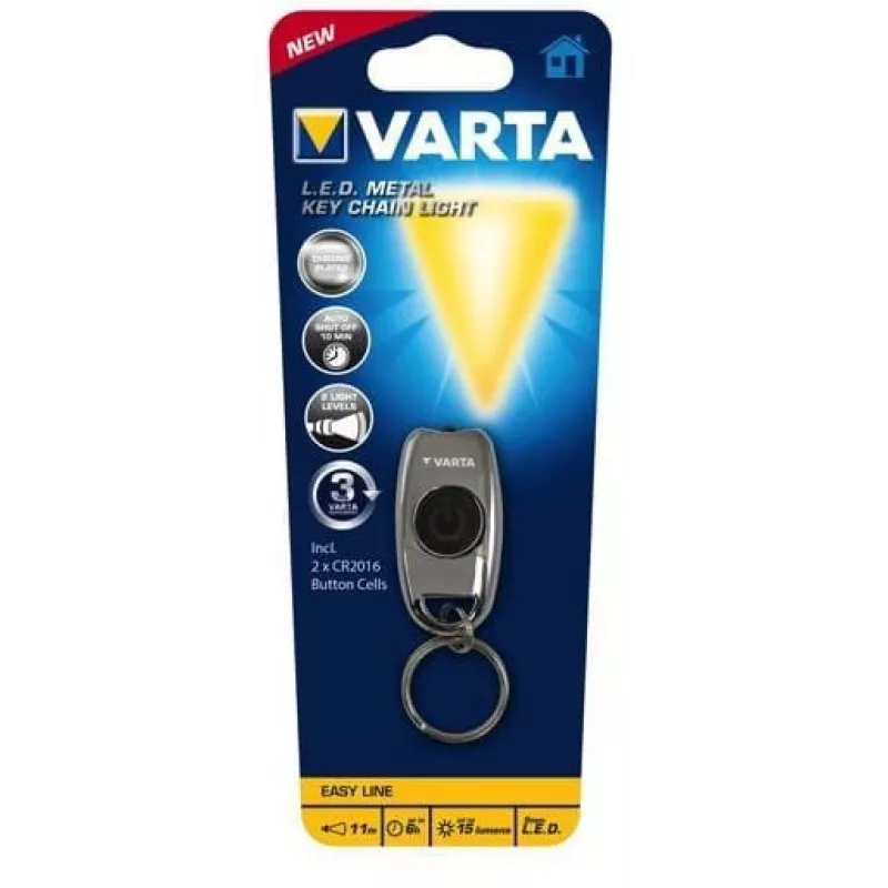 Rakto pakabuko žibintuvėlis Varta L.E.D. METAL KEY CHAIN LIGHT