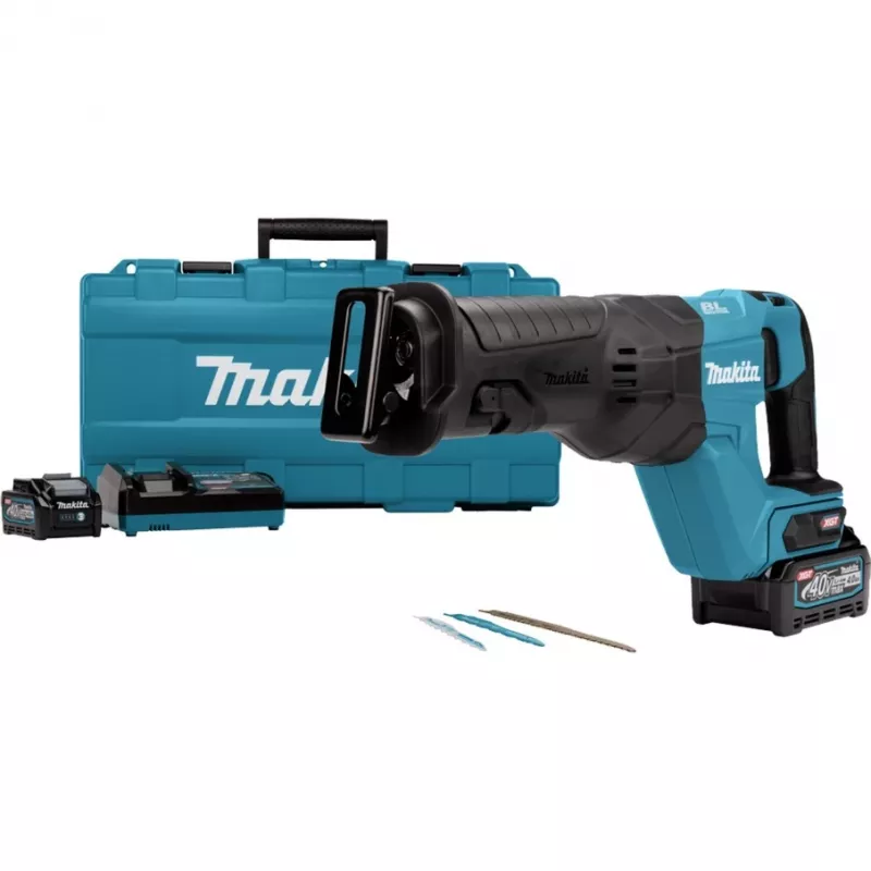 Belaidis stūmoklinis pjūklas MAKITA JR001GM201 XGT, 40V, 2× Li-Ion XGT 4,0Ah baterijos, dėklas
