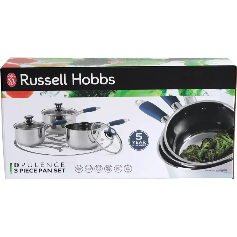 Indų rinkinys Russell Hobbs RH01178EU 3 dalių, mėlynas