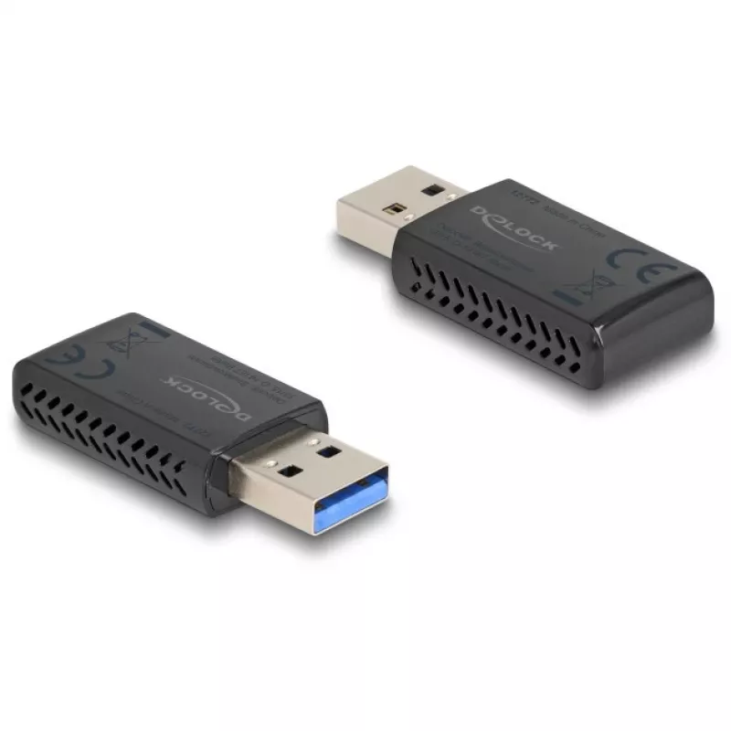 DeLOCK Wi-Fi 6 dviejų juostų WLAN USB adapteris AX1800 1201 + 574 Mbps