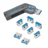 USB prievado spyna LogiLink AU0045 (mėlyna)