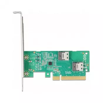 DeLOCK PCI Express 4.0 x8 kortelė į 2 vidinius SFF-8654 4i NVMe lizdus (Low Profile)