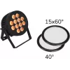 LED PAR šviestuvas EUROLITE 12x8W QCL 15x60° ir 40° su 2 difuzoriais