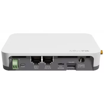 MikroTik KNOT LR8G – belaidis šliuzas / valdiklis su LoRa, LTE CAT-M, GPS ir RS-485