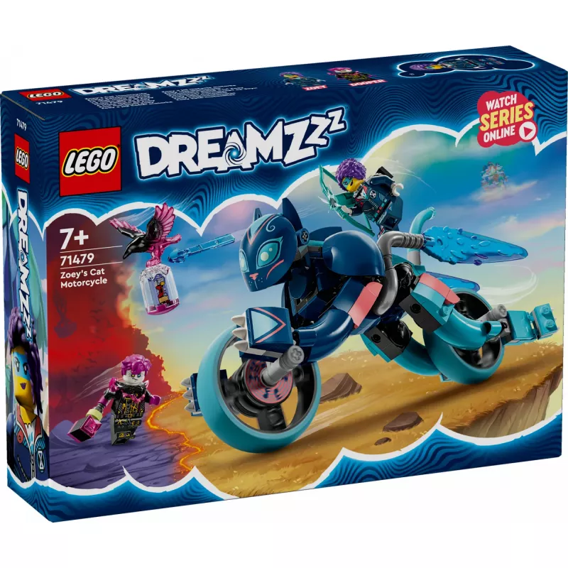 LEGO DREAMZzz Zoey’s katės motociklo statybinis žaislas 71479