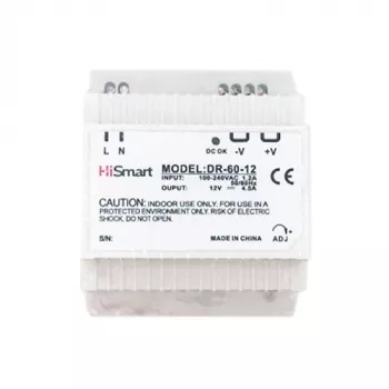 Maitinimo blokas 12V, 4.5A, 60W, ant DIN bėgelio