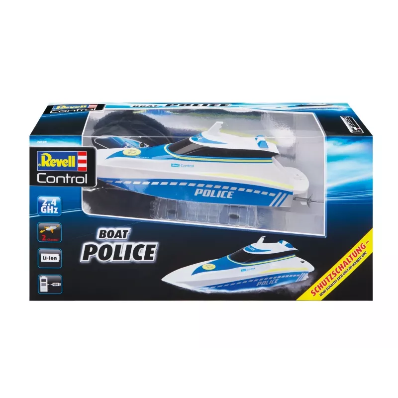 Revell Control Waterpolice RC Einsteiger Motorboot 100% RtR 350 mm (24138)